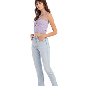 Levi's Women's 501 Light Wash Skinny Jeans